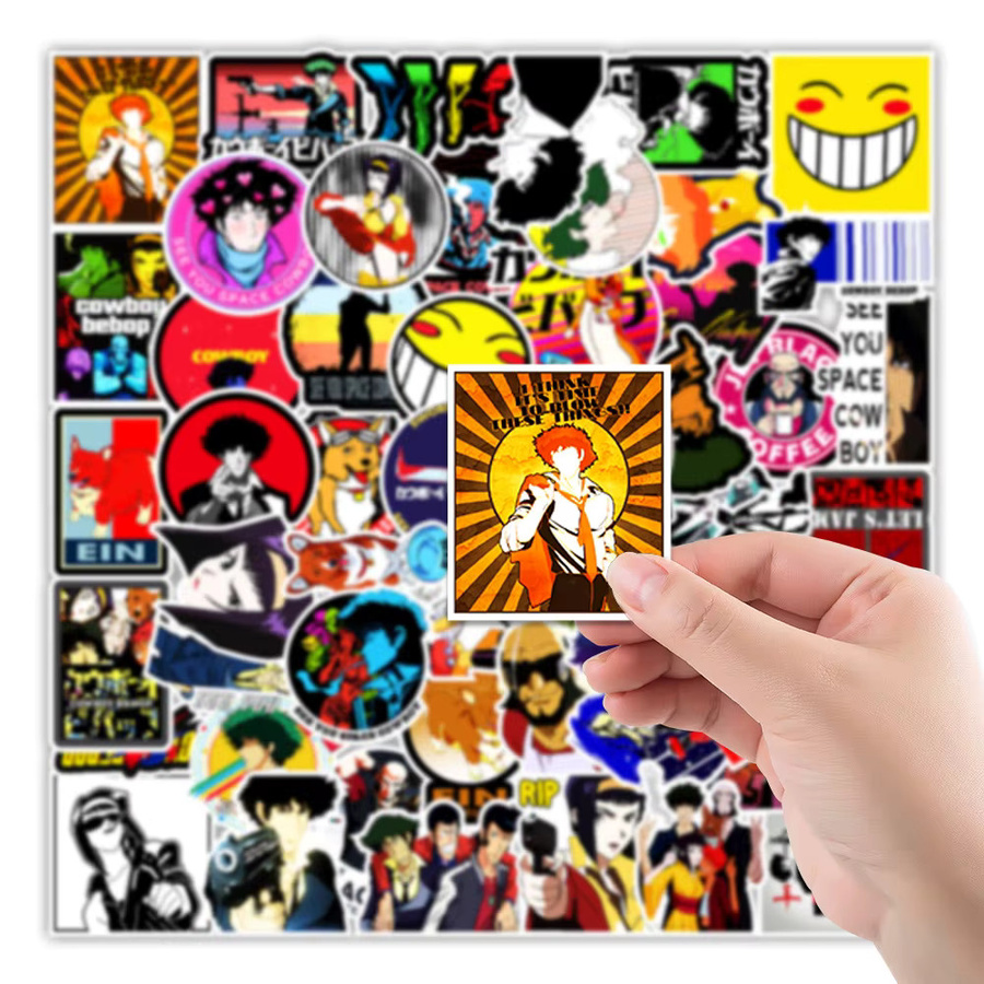 Bandai Cowboy Bebop Anime Aufkleber Set Multicolor für Laptop und Notebook - Bild 3