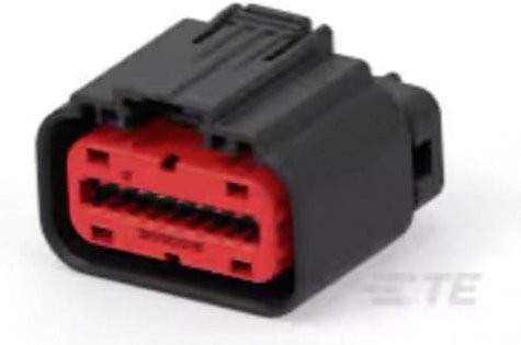 TE Connectivity Leiterplattensteckverbinder Polzahl 18, Schwarz, 4-2203663-6 - Bild 1