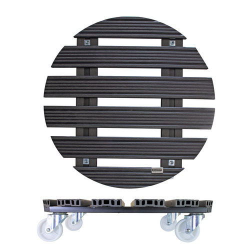Wagner SYSTEM Multiroller GreenHome Pflanzenroller aus WPC in Anthrazit Durchmesser: 50 cm - Bild 4