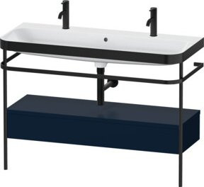 Duravit Möbelwaschtisch-Kombi Happy D.2 Plus mit Konsole, blau s-matt, B/T: 117,5 x 49 cm - Bild 1