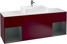 V&B Waschtischunterschrank Finion in Weiß, B/T/H: 160 x 60 x 50,1 cm - Bild 1