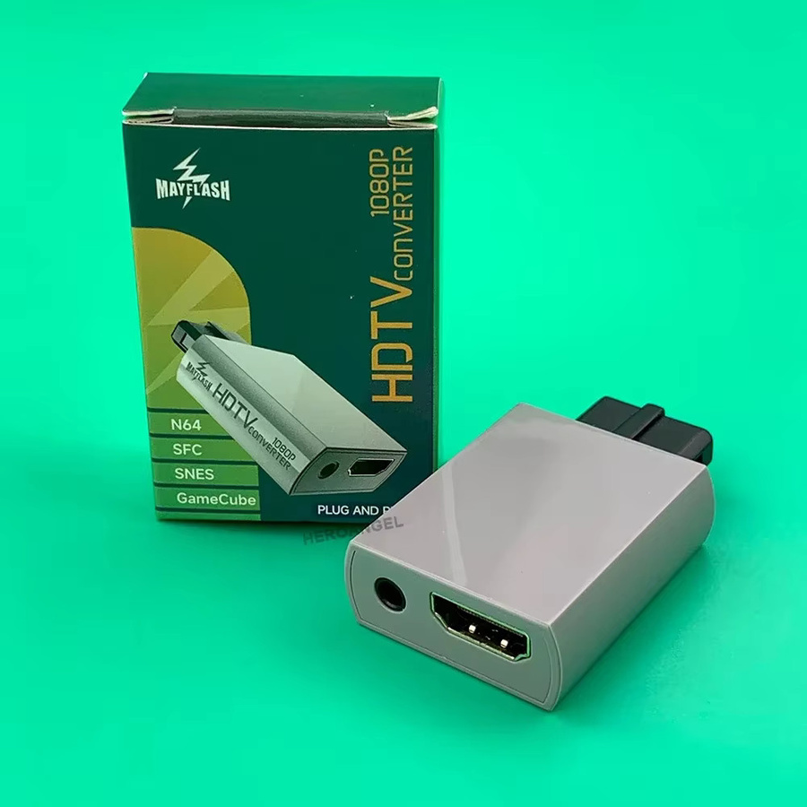 Mayflash HDMI Konverter Adapter für N64, GameCube, SFC und SNES mit 1080P Full HD und 3,5-mm-Audioanschluss für PC und HDTV-Monitore - Bild 2
