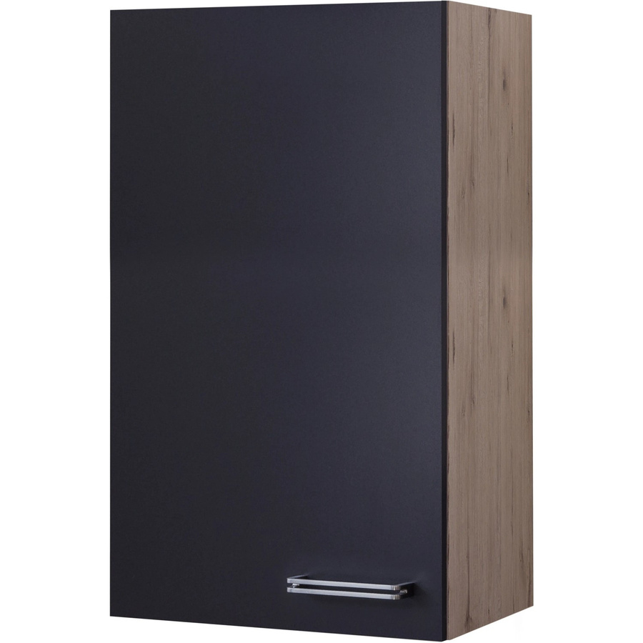 Flex-Well Küchen-Hängeschrank in Anthrazit und Eiche hell, B/H: 50 x 89 cm - Bild 2