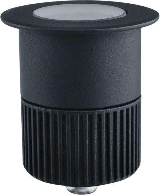 ENOVALITE LED Bodenleuchte Bodeneinbaustrahler für Garten und Pool, IP67, Warmweiß, 5W, 300lm, Schwarz - Bild 1