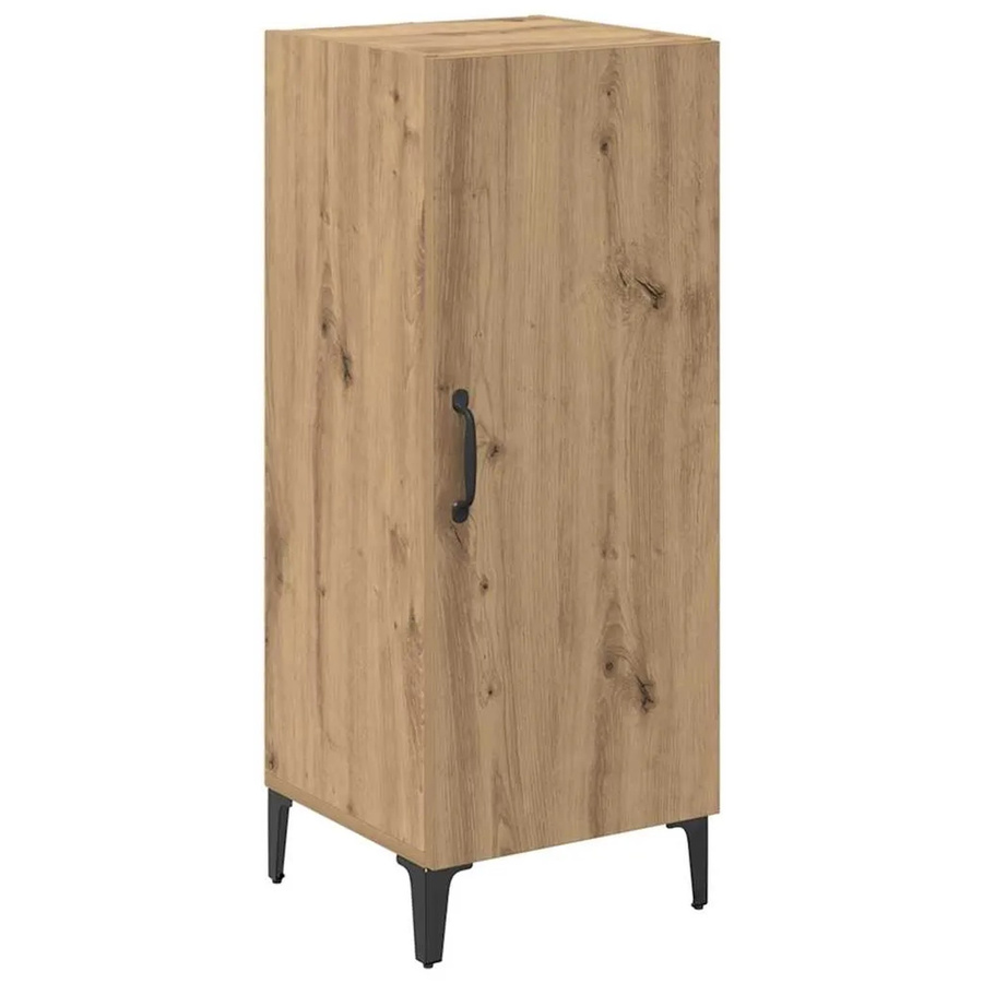vidaXL Sideboard Artisan-Eiche in Braun, Modernes Design aus Holzwerkstoff, B/T/H: 34,5 x 34,5 x 90 cm - Bild 2