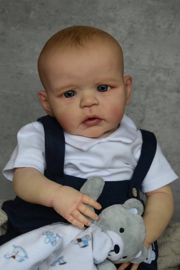NPK Silikon-Baby-Reborn-Puppe, neugeborenes Spielzeug, bunt/mehrfarbig - Bild 2