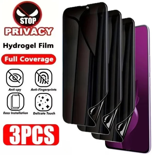 3er-Set Anti-Spy Hydrogel Displayschutzfolie für Xiaomi Poco F7 Ultra F6 F5 Pro F4 X7 X6 X5 X4 Pro mit vollständiger Abdeckung - Bild 1