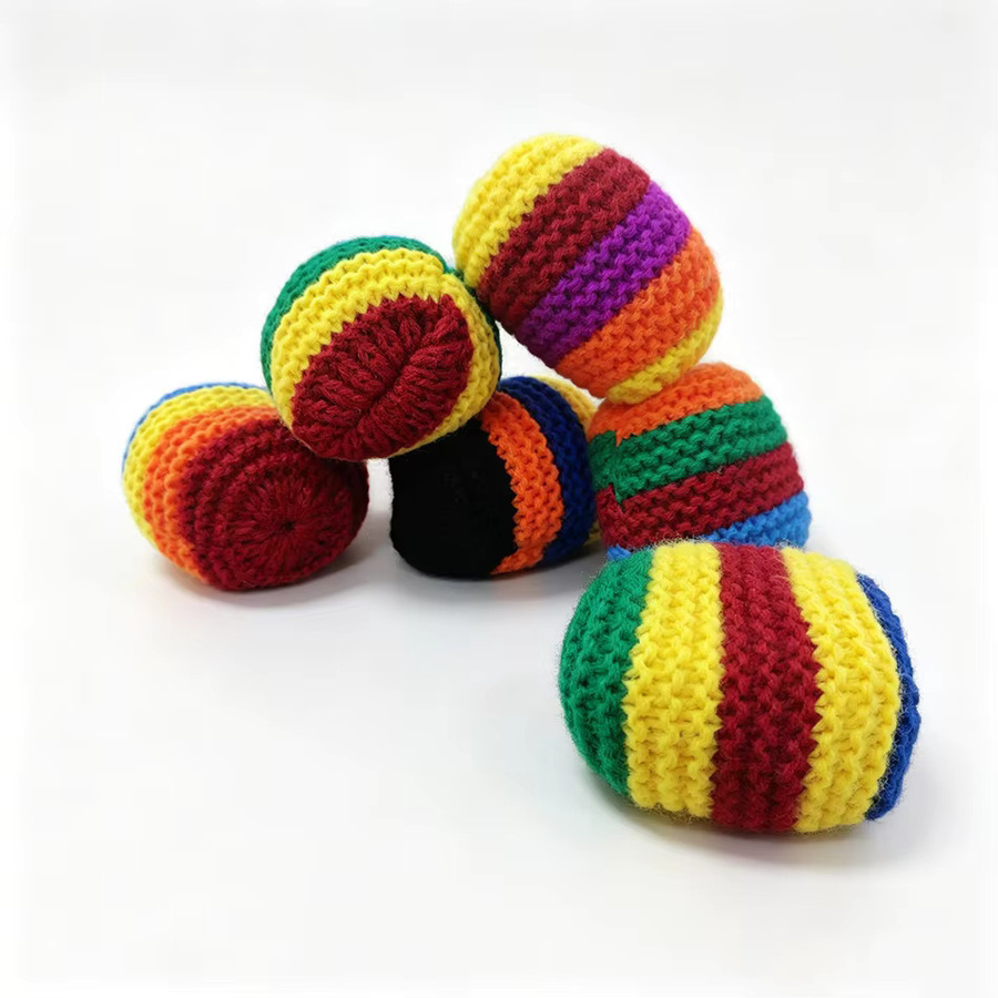 Hacky Sack Regenbogen-Gestreift, Sportbälle, Bunt / Mehrfarbig - Bild 3