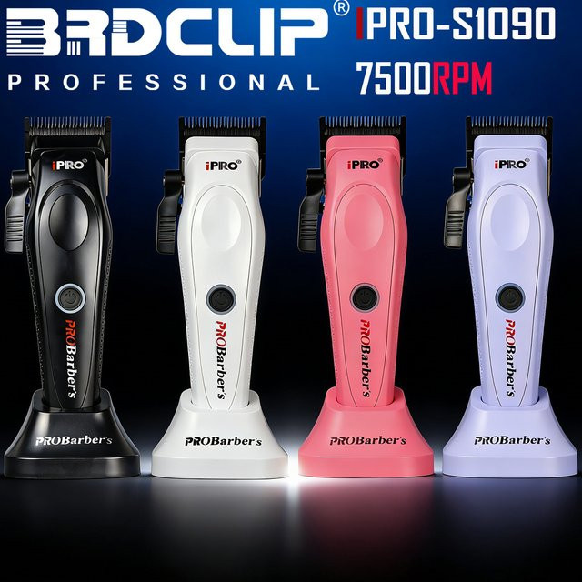 IPRO S1090 Professionelle Haarschneidemaschine, Weiß, Herren - Bild 1