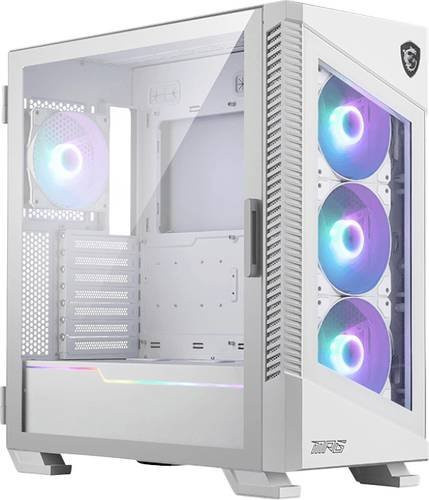 MSI MPG Velox 100R Midi-Tower PC-Gehäuse in Weiß mit ATX-Unterstützung und Glas-Seitenfenster - Bild 1