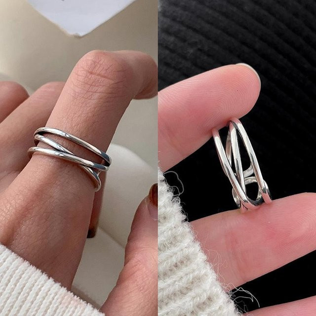 Lucky Star Jewelry Ring, Kupfer, Silber, Damen, verstellbar - Bild 1