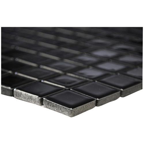 HuH Mosaikfliese Architecture aus Keramik in Schwarz als Wandbelag oder Bodenbelag, B/L: 29,8 x 29,8 cm - Bild 2