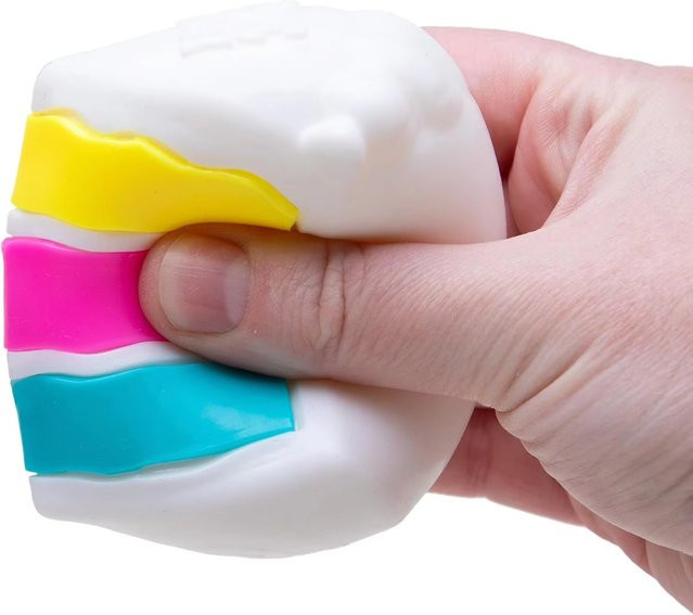 NeeDoh Peace O' Cake, Kuchenförmiges Squishy-Spielzeug, 1-3 Stück - Bild 1