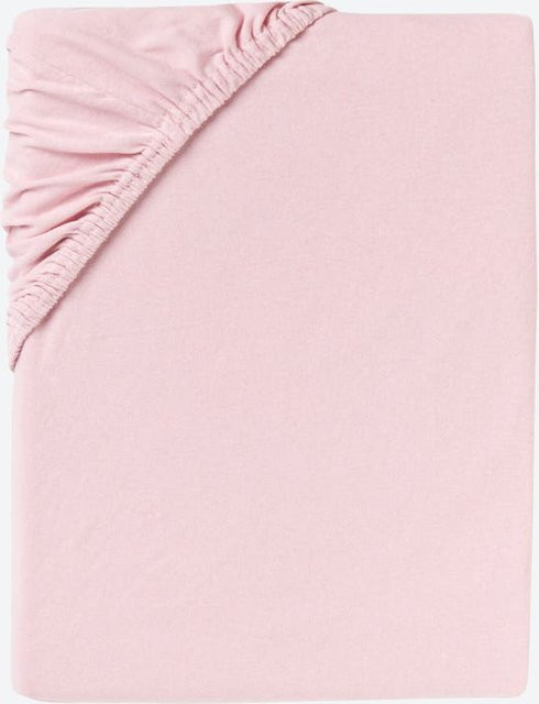 NKD Jersey-Spannbetttuch aus Baumwolle in Pink, B/T: 200 x 200 cm - Bild 1