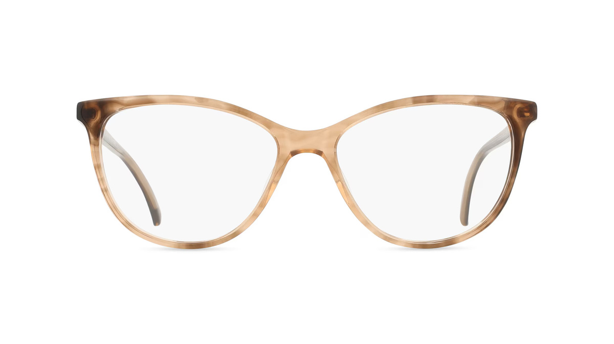 Fielmann LN 009 MOD II FLEX CL Korrektionsbrille, Butterfly, Vollrand, Acetat, Damen, Braun, Beige - Bild 1
