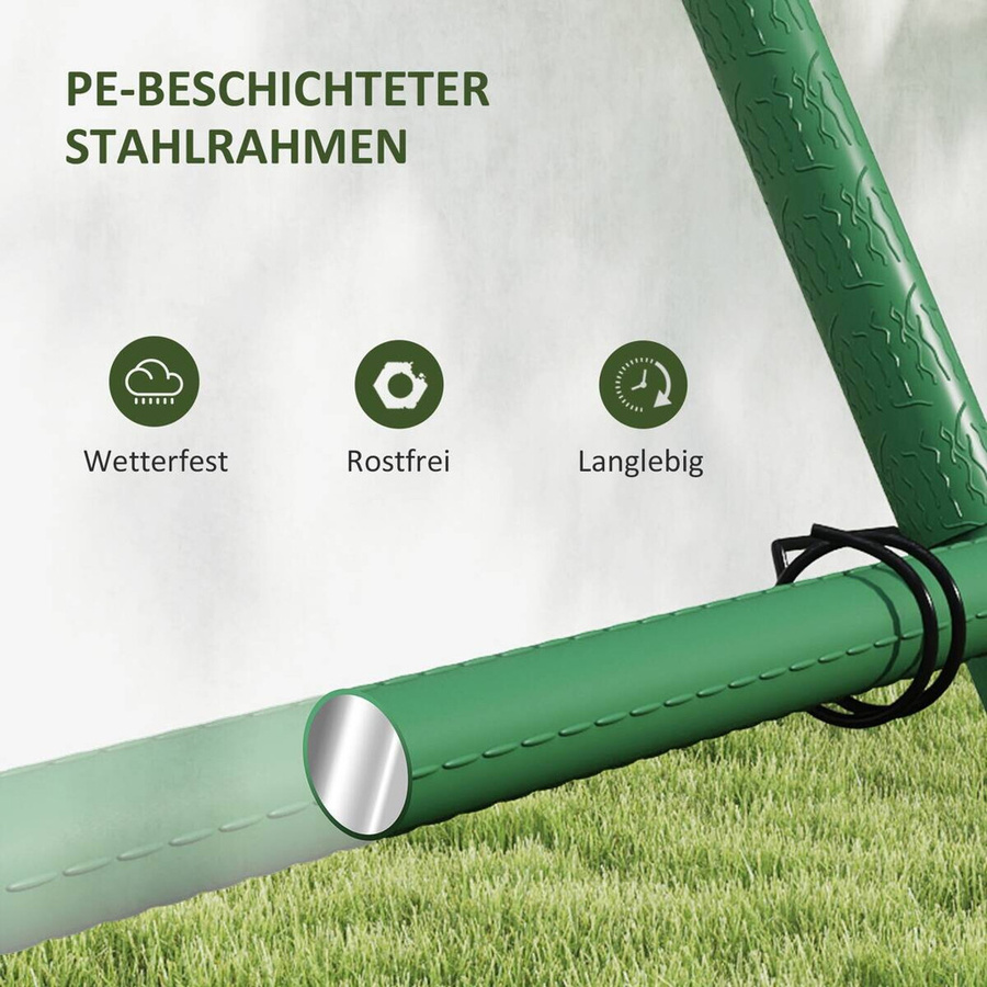 Outsunny Rankgitter für Kletterpflanzen in Grün aus Stahl und Kunststoff, B/H/T: 101 x 227 x 133 cm - Bild 4