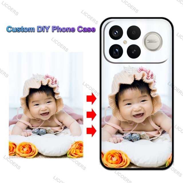 Personalisierte Silikon-Schutzhülle für Xiaomi POCO F8 Ultra und F8 Pro mit gehärtetem Glas und DIY-Foto-Option in Schwarz und Mehrfarbig - Bild 1