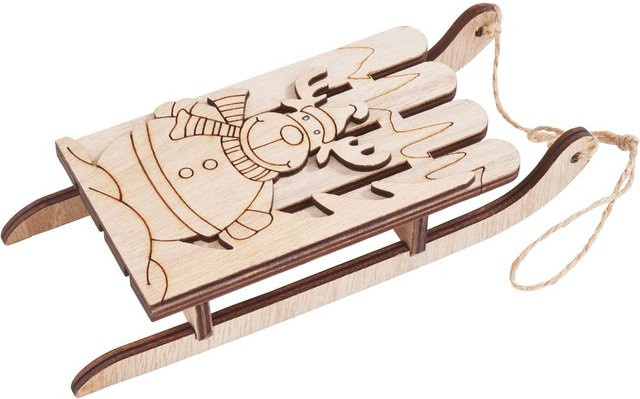 VBS Weihnachtsanhänger Elch in Beige aus Sperrholz - Bild 1