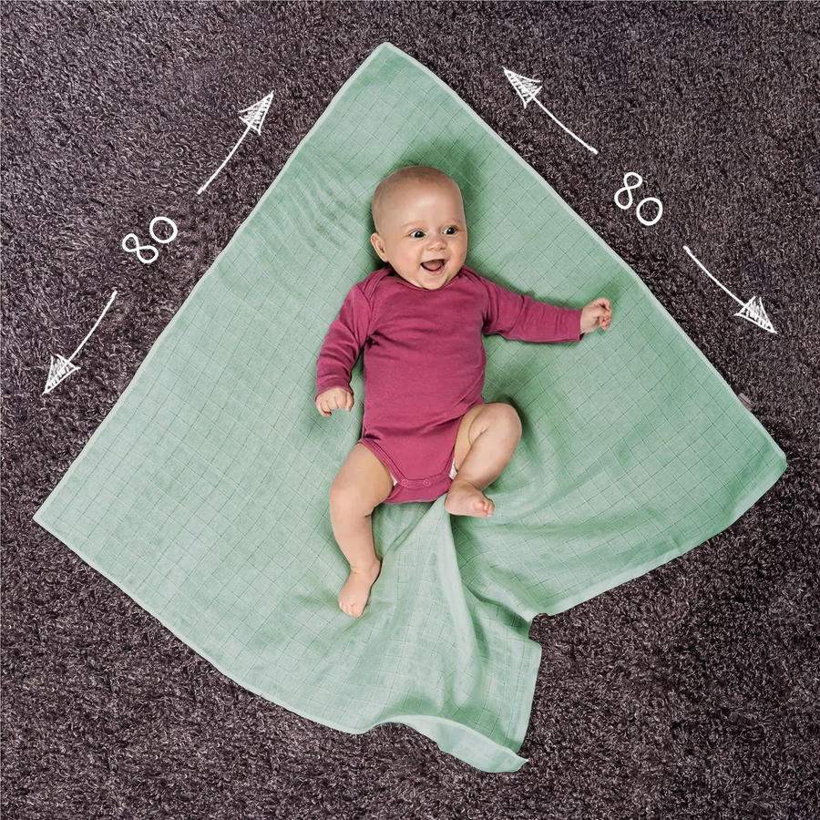 Makian Mullwindel 10er Pack in Mint, 80 x 80 cm - Bild 3