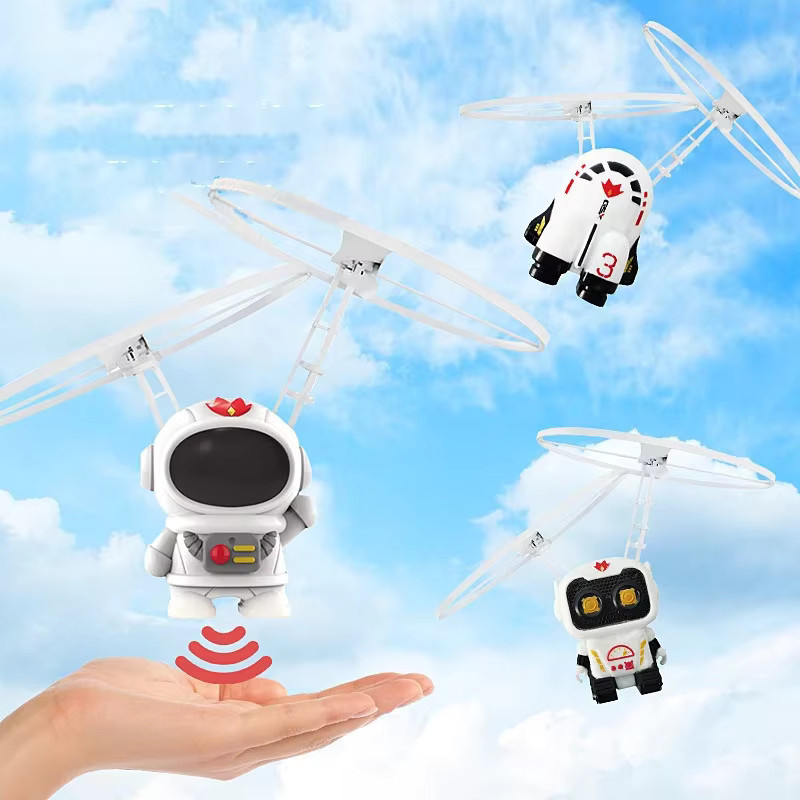 CONUSEA Fliegender Roboter Astronaut, UFO-Drohne, Weltraum, leuchtend - Bild 3