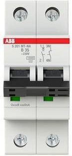 ABB S201MT-B35NA Sicherungsautomat 35A 230V MCB in Weiß - Bild 1