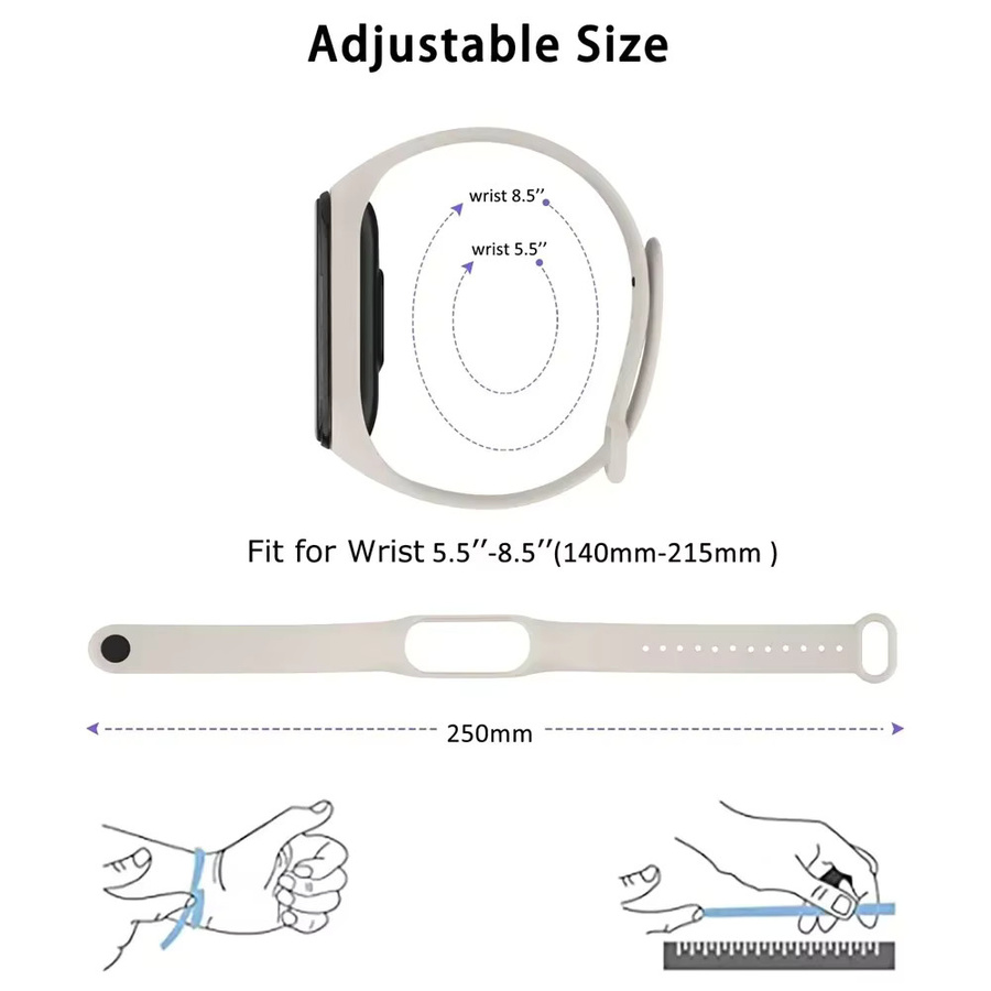 Xiaomi Uhrenarmband Silikon, Miband 4 - Bild 6