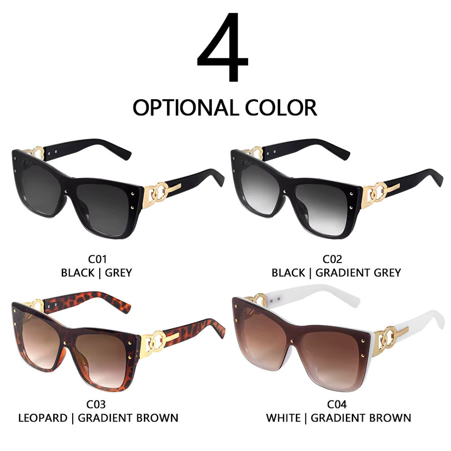 CRIXALIS Sonnenbrille, randlos, Cat Eye, braun, Damen - Bild 3
