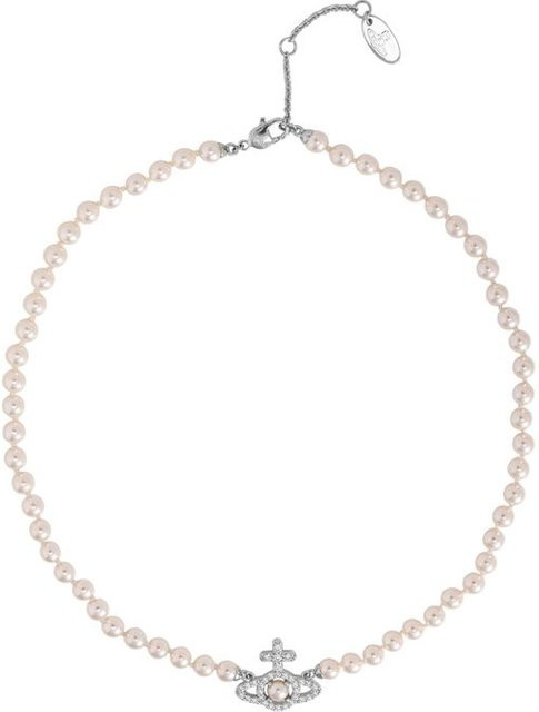 Vivienne Westwood Halskette, Perle, Kristall, Gold, Silber, Unisex - Bild 1