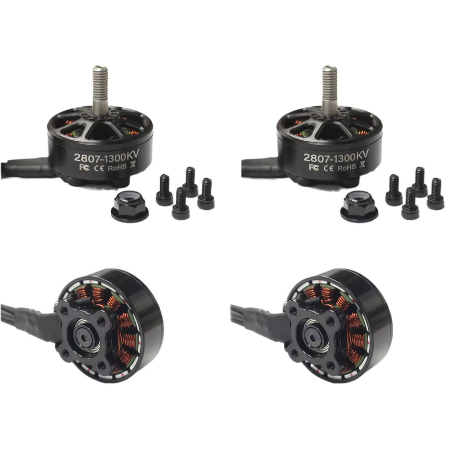 DLWEIMEI Bürstenloser Motor 2807 für FPV Freestyle und 7 Zoll Langstrecken Drohnen, Schwarz - Bild 2