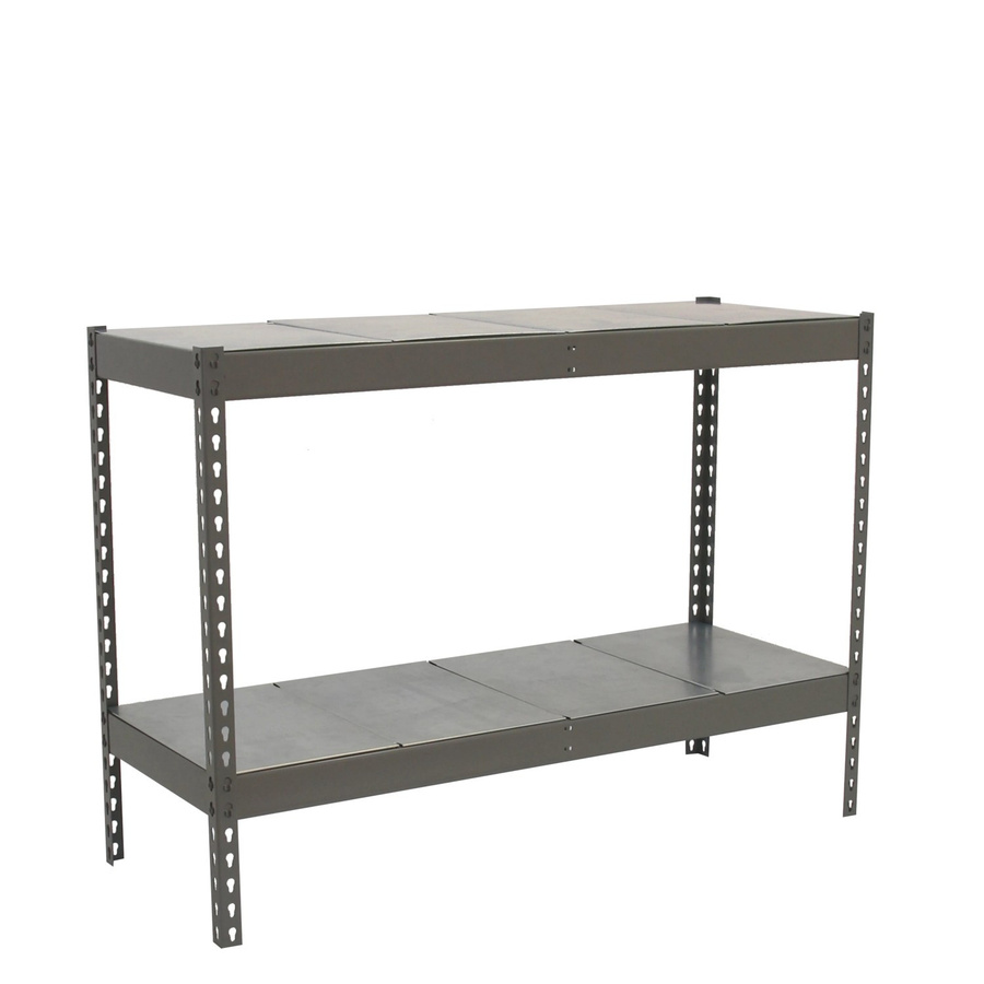 PROREGAL Schwerlastregal Metal Beast Two in Grau mit 2 Ebenen und einer Fachlast von 600 kg, H x B x T: 90 x 150 x 45 cm - Bild 2