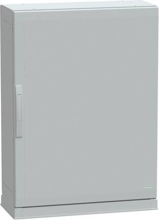 Schneider Electric Polyestergehäuse PLAZ mit Sockelrahmen und offenem Boden in Grau, B: 100 cm, H: 75 cm, T: 32 cm, IP54 - Bild 1