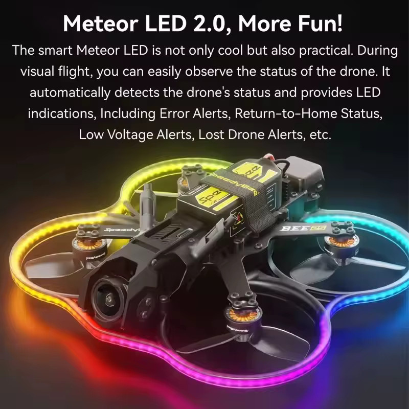 SpeedyBee Bee25 2,5 Zoll HD FPV Cinewhoop Drone ELRS 2,4G TBS Version in Schwarz - Bild 3