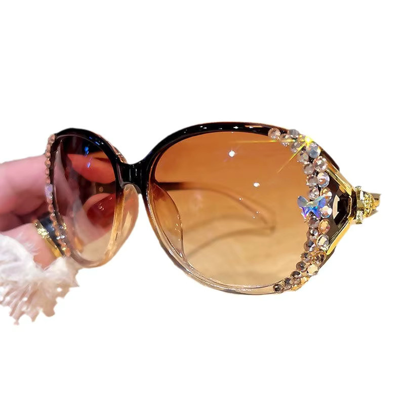 MDOD Sonnenbrille Butterfly, Vollrand, Kunststoff, Braun, Damen - Bild 2