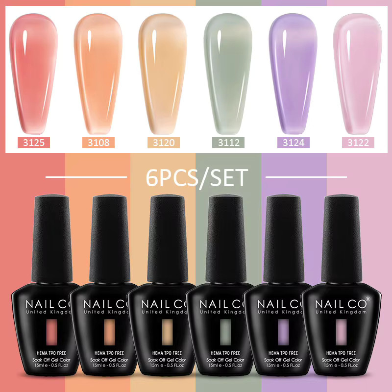 NAILCO Nagel-Gel-Nagellack-Set Eis, transparent, glänzend - Bild 2