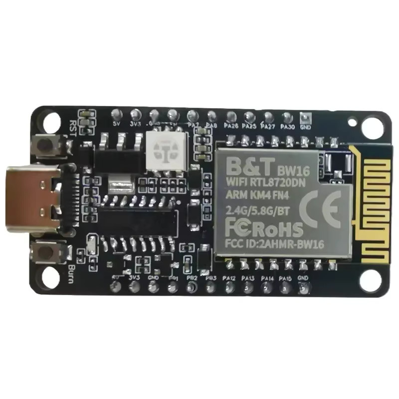 BW16 KIT ESP RTL8720DN NodeMCU Wi-Fi und Bluetooth Modul mit 4MB Flash und IPEX Anschluss in Schwarz - Bild 4