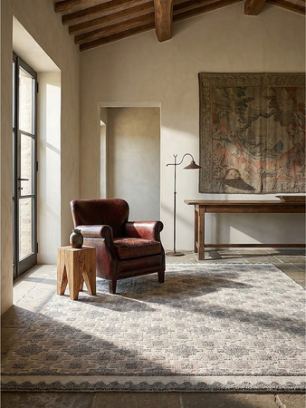 Geometrischer Teppich RIDGE von Kadima Design in Grau-Beige, B/T: 116 x 170 cm