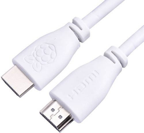 Raspberry Pi HDMI-Kabel CPRP010-W Weiß, Länge: 1,00 m - Bild 1