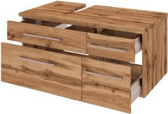 Waschtischunterschrank Davos von HELD MÖBEL in Braun und Bunt, B/H/T: 90 x 41 x 47 cm - Bild 1