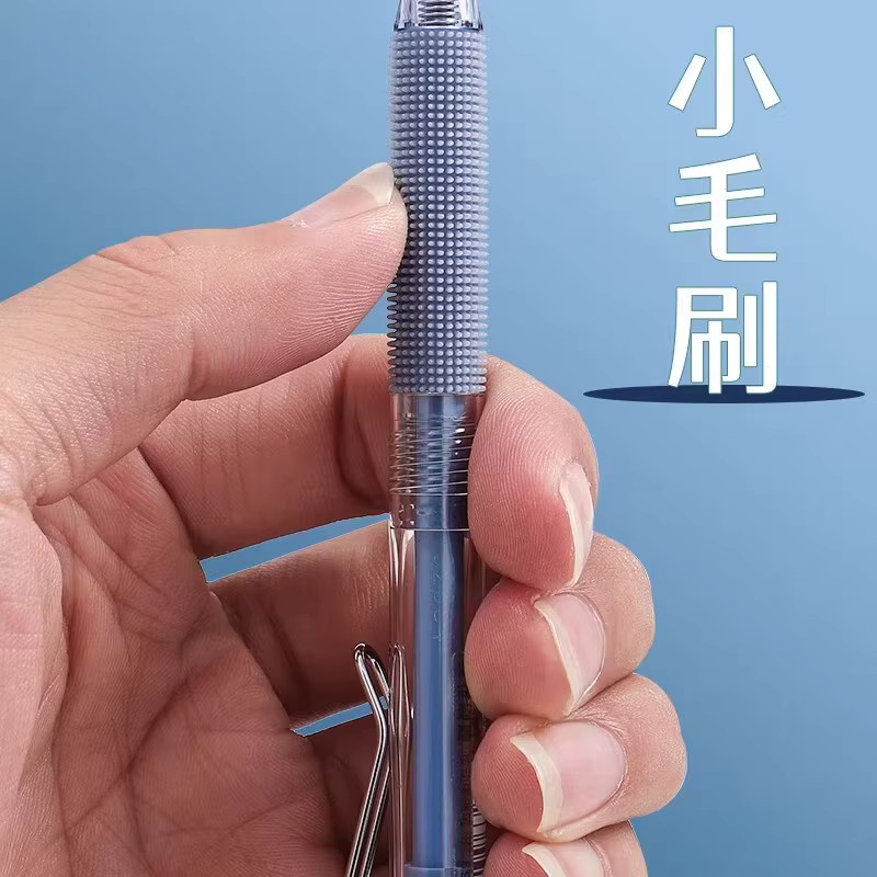 M&G Gelstift in Schwarz mit 0,5 mm Stiftspitze und rutschfestem Griff für Studenten und Büro - Bild 4