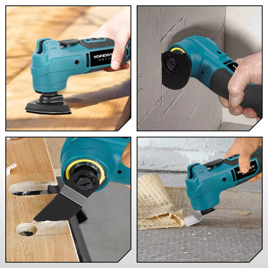YOFIDRA 1000 W bürstenloses elektrisches oszillierendes Multitool mit AI Speed Control für Makita-Akku-Pin - Bild 6