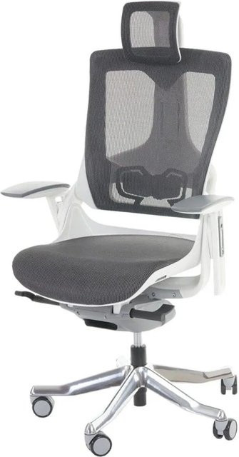 Ergonomischer Bürostuhl MERRYFAIR Adelaide in Schwarz-Grau mit Netzbespannung und Polsterung - Bild 2