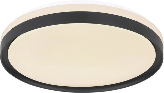 Globo LED-Deckenleuchte Sonny in Schwarz/Weiß mit Fernbedienung und Dimmfunktion, Durchmesser: 39 cm - Bild 1