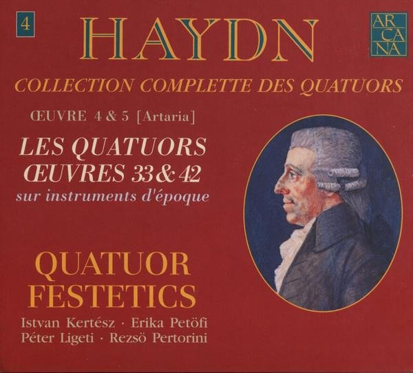 Die Quartette Werke 33 & 42, Joseph Haydn, Festetics Quartett, CD, blue - Bild 1