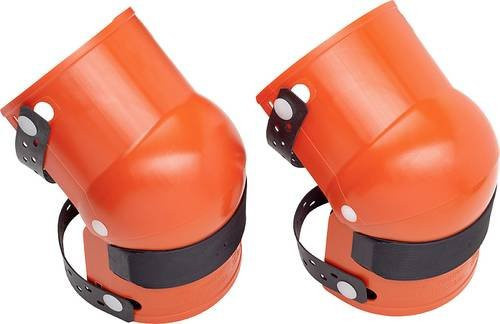 Kwb 922500 Kunststoff-Knieschoner Hard Shell in Orange, 2 Stück (EN 14404) - Bild 1