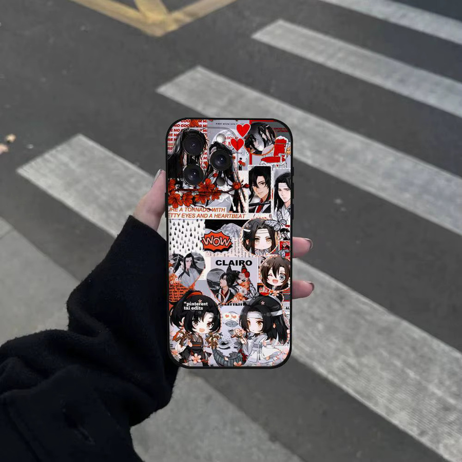 Anime Grandmaster Mo Dao Zu Shi Handyhülle für iPhone 11 bis 17 Pro Max Plus Mini aus weichem TPU in Multicolor - Bild 2