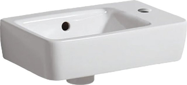 Geberit Handwaschbecken Renova Compact Weiß Keramik B: 40 cm, T: 25 cm, H: 15 cm