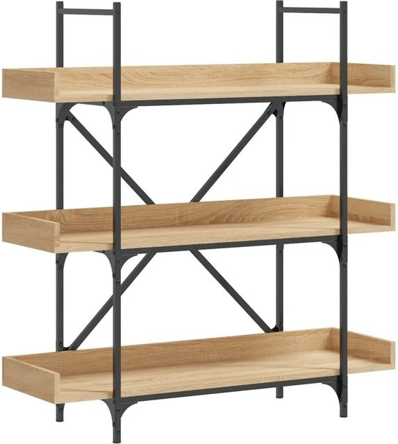 vidaXL Bücherregal mit 3 Böden in Sonoma-Eiche, B/T/H: 100 x 33 x 108,5 cm - Bild 1