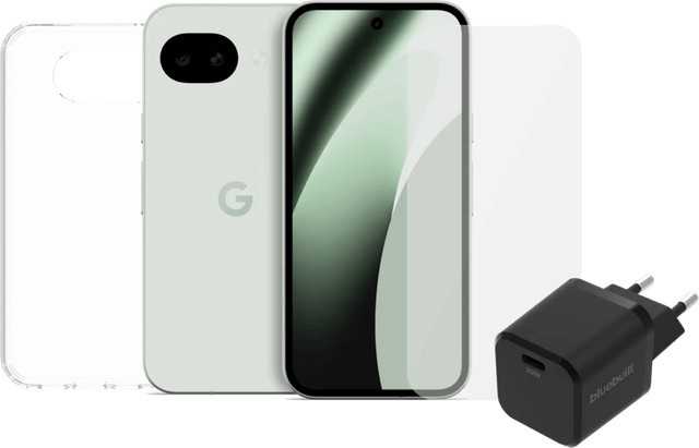 Google Pixel 10a 5G Smartphone 128GB Hellgrün mit Zubehörset - Bild 1