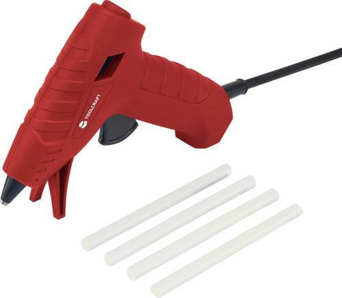 Toolcraft Heißklebepistole TC-HKP-7 in Rot mit 10W und 7mm Klebestab - Bild 1