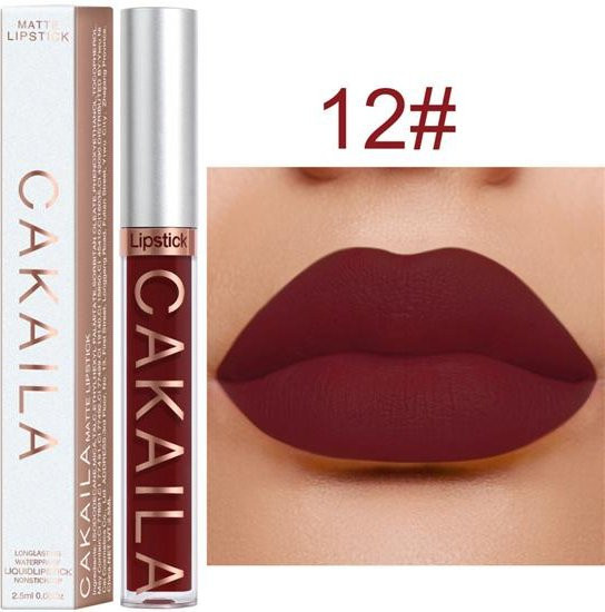 Verve Beauty Flüssig-Lippenstift-Set, Nude Dunkelbraun & Matte Rote Nuancen, Matt - Bild 1